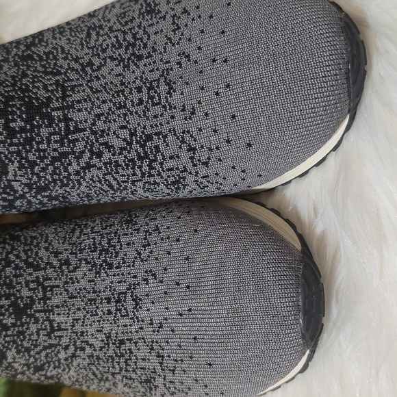 BareTraps Black and Gray Knit Slip-On Sneakers - Picture 3 of 10